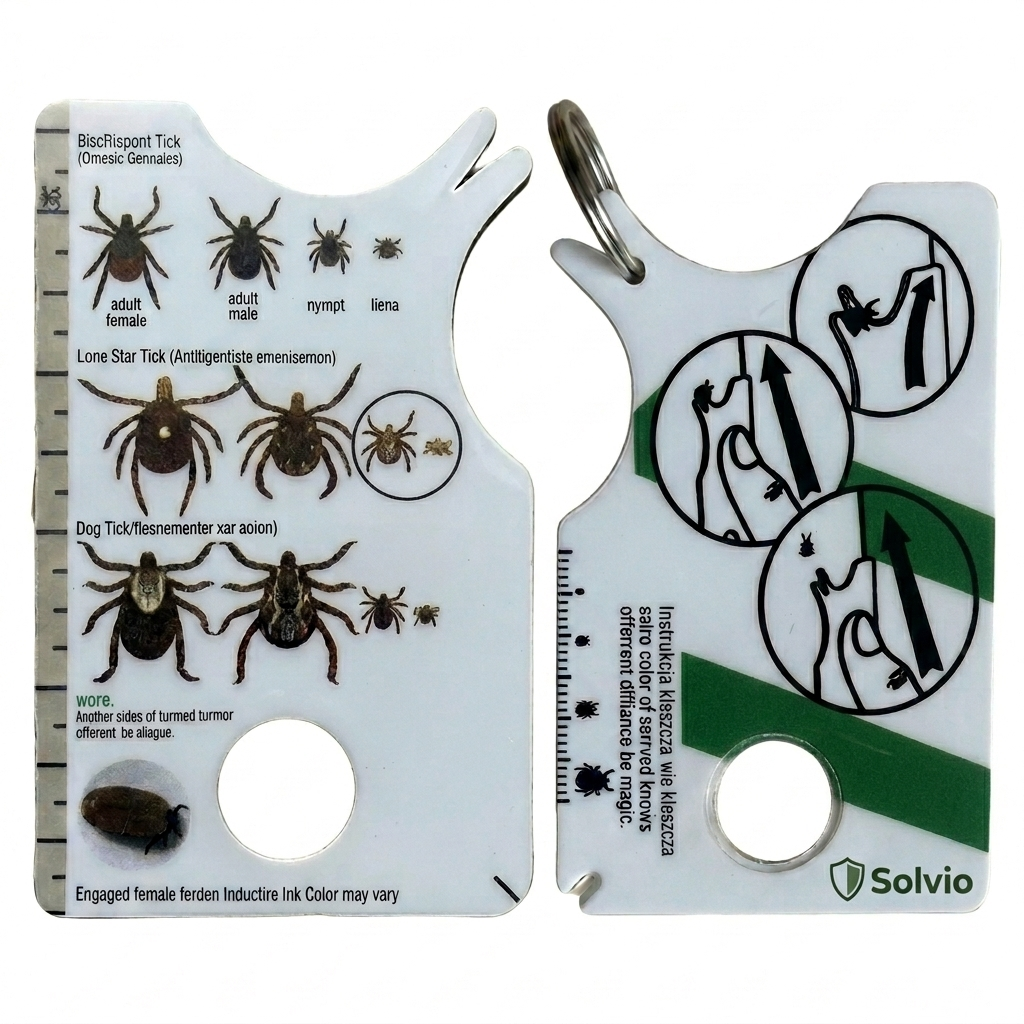 Lone Star Tick Identification & Removal Card